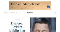 Desktop Screenshot of djoefbladet.dk